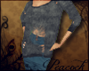 -P-Torn Sweater+Jeans! F