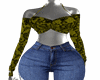 YELLOW LACE TOP