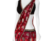 M! Red Embroidered Saree
