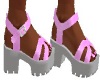 baby pink beach sandals