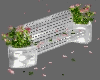 Bench Roses Particles