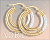 ~A: Gold'Diva Earrings
