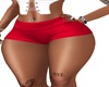 D* Mini Shorts Red