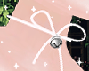 ♡ Choker Bow White