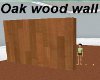 Oak wood wall