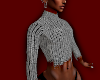 Grey Crop Sweater
