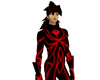 red black saiyan suit