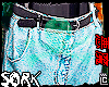 long shorts + belt