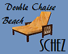 Double chaise beach