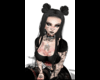 Black space buns