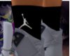 D| Black Jordan Socks