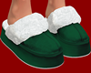 Xmas Slippers Green