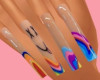 n` silly rainbow nails