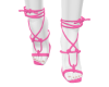 Boho Knot Heels Pink