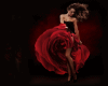 6v3| Red Rose Dress Girl