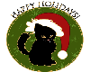 Christmas Black Cat