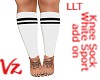 LLT Wht Sport Knee Sock