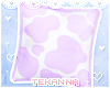 [T] Cow pillow Purple