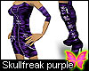 SkullFreak purple Dress