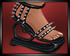 LS~latex shoes black
