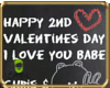 a. Valentines Chalkboard