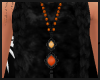 Orange/Black Necklace ~