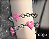 🍒 heart bracelet