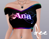 !D Ana Animated Neon DJ Top
