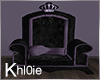 K black n purple throne