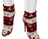 CHRISTMAS PRINT RED BOOT