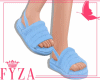 F! Blue Cozy Slippers
