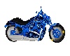 Blue tribal bike