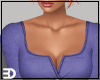 Purple Mini Button Top