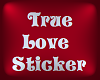 *S* True Love Sticker