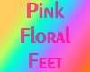 6v3| Pink Floral Feet