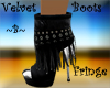 ~B~Velvet Fringe Boot B