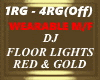 DJ LIGHTS,RED,GOLD, M/F