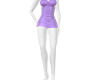 (BM) purple laytex dress