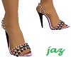 J* Pin black pearl heels