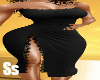 BLACK QUEEN MAXI DRESS L
