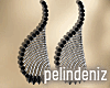 [P] Crocus black earring