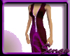Satin gown purple