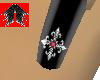 Gothic Cross Jewel nails