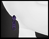 Purple Zipper Earrings