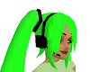 Neon Green Miku Hair