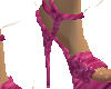 Hot pink high heels