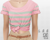 ! Tied Pink & Mint Tee