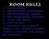 rules for room