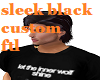 sleek black custom