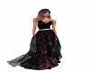 Black floral gown